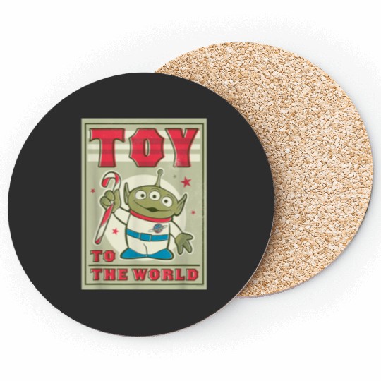 disneys And Pixars Toy Story Alien Holiday Toy To The World Coasters