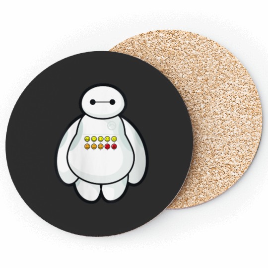 disneys Big Hero 6 Baymax Displaying Different Levels Of Pain Coasters