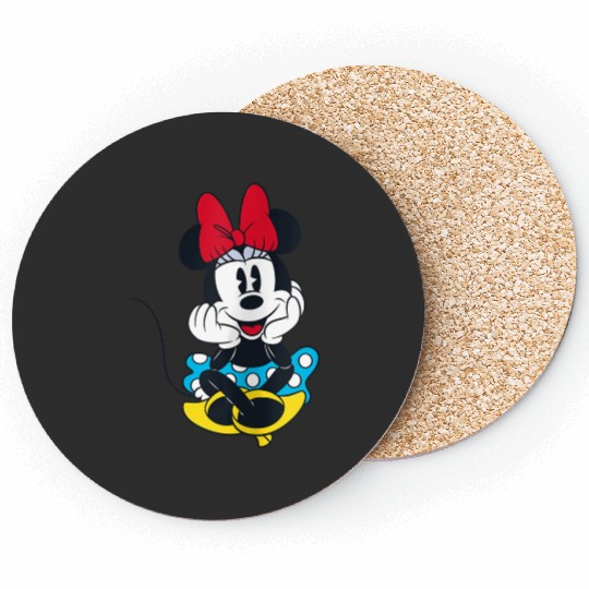 disneys Smiling Minnie Mouse Raglan Coasters