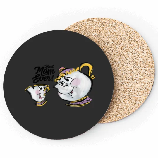 Disney Beauty and the Beast Chip Mrs. Potts Best Coasters