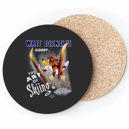 disneys Goofy The Art Of Skiing Retro Vintage Classic Coasters
