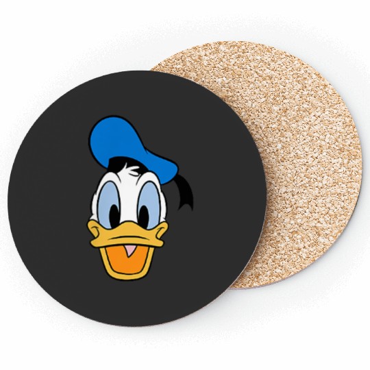 Disney Mickey And Friends Donald Duck Face Small Pocket Logo Gifts Trends Coasters