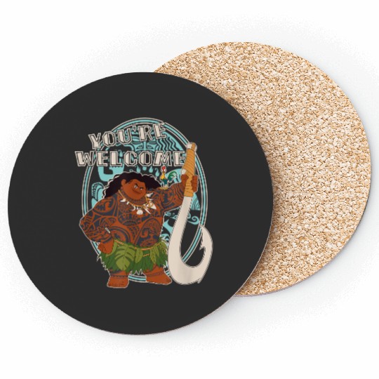 Disney Moana Maui You're Welcome Tribal Frame Chest Portrait Gifts Trends Coasters