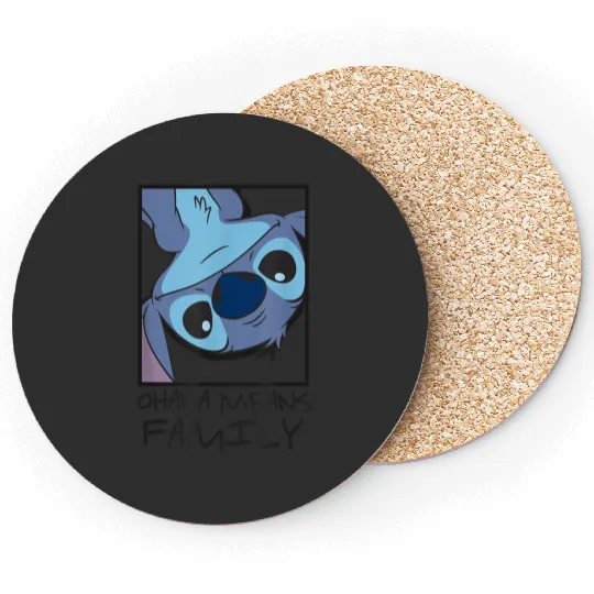disneys Lilo Stitch Ohana Means Family Stitch Panel Box Coasters