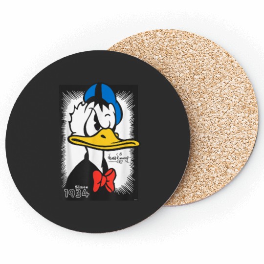 disneys Donald Duck 90th Anniversary Since 1934 Vintage Art Coasters