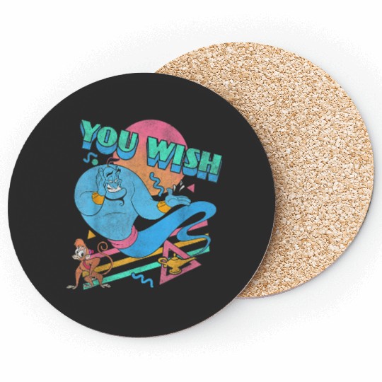 disneys Princess Genie Abu You Wish Eighties Symbols Coasters