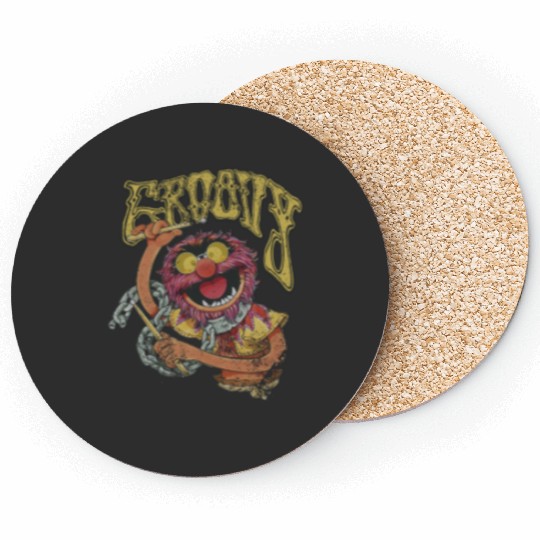 disneys The Muppets Groovy Animal 60's Style Distressed Coasters