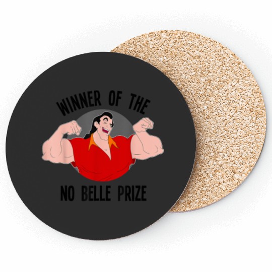 Disney Beauty and the Beast Gaston Winner No Belle Prize Coasters