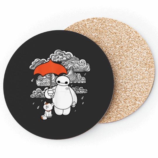 Disney Big Hero 6 Baymax Patterned Rain Clouds P Coasters