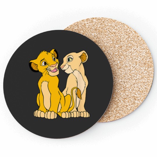 Disney The Lion King Cute Simba Nala Big Chest Portraits Coasters