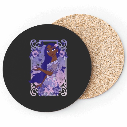 Disney Encanto Isabella Dreamy Floral Portrait Coasters