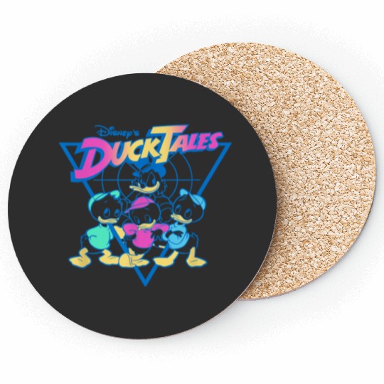 Disney DuckTales Vintage Neon Outlines Group Sho Coasters