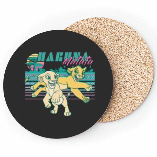 Disney Lion King Retro Simba Nala 90s Hakuna Matata Coasters