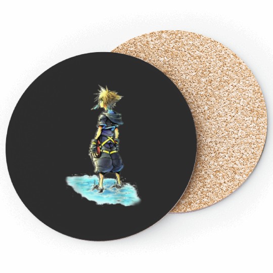 Disneys Kingdom Hearts Sora Sea Salt Ice Cream Sketch Coasters