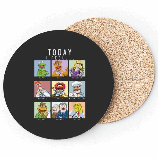 Disney The Muppets Today I Feel Box Up Character Portraits Coasters