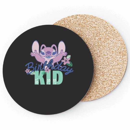 Kids Disney Lilo & Stitch Birthday Kid Retro Ang Coasters