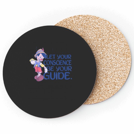 Disney Pinocchio Let Your Conscience Be Your Gui Coasters