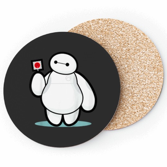 Disney Big Hero 6 Baymax With Lollipop Cute Shot gifts  Coasters