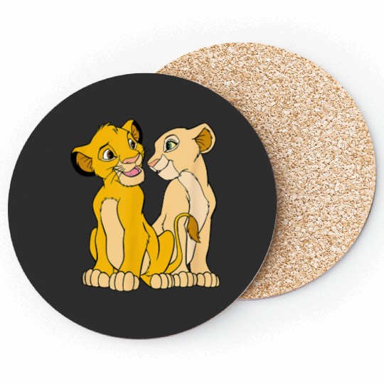 Disney The Lion King Cute Simba Nala Big Chest Portraits gifts  Coasters