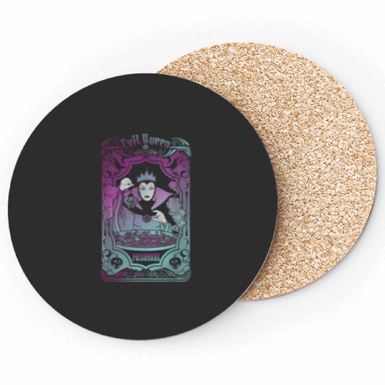 Disney Villains Snow White Evil Queen Tarot Card Coasters