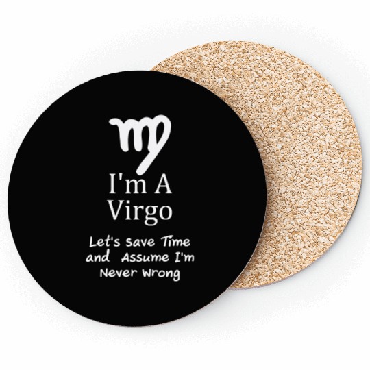 I'm A Virgo Zodiac Coaster