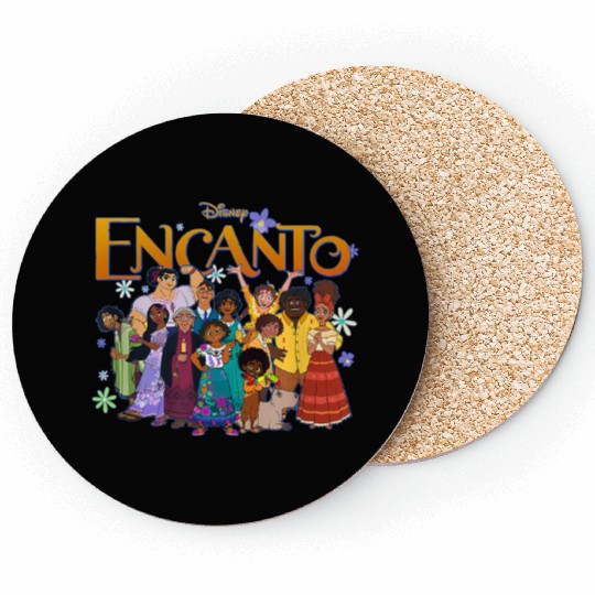 Family Group Portrait Encanto Disney Coasters
