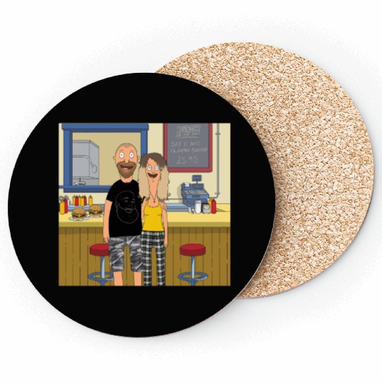 Self Portrait  Bobs Burgers Coasters