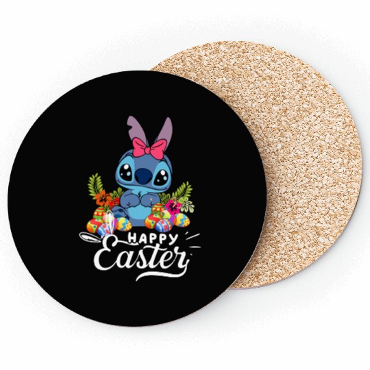 Stitch Happy Easter Disney Coasters