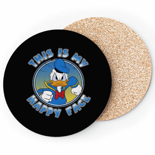 Disney Donald Duck DuckTales This Is My Happy Face Coasters
