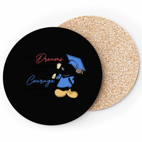Disney Senior Coasters, Mickey Graduation 2023 Coasters