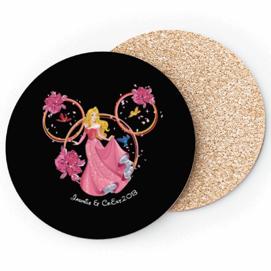 Aurora Coasters, Sleeping Beauty Coasters, Disney Princess Coasters