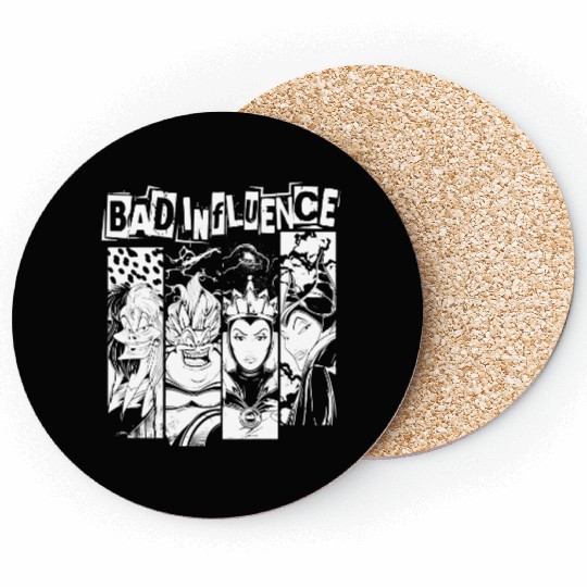 Retro Disney Villains Maleficent Ursula Evil Queen Hades Coasters