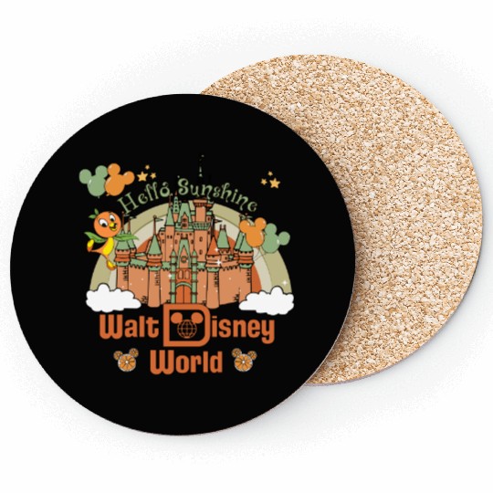 Orange Bird Tank, Disney Epcot Flower Tank, Orange Bird Coasters