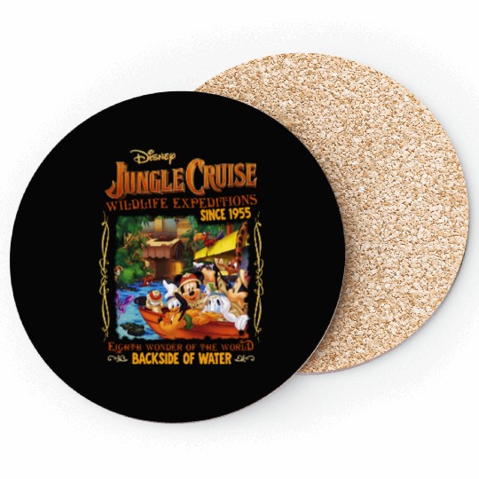 Vintage Jungle Cruise Disney Coasters, Disney Trip Coasters