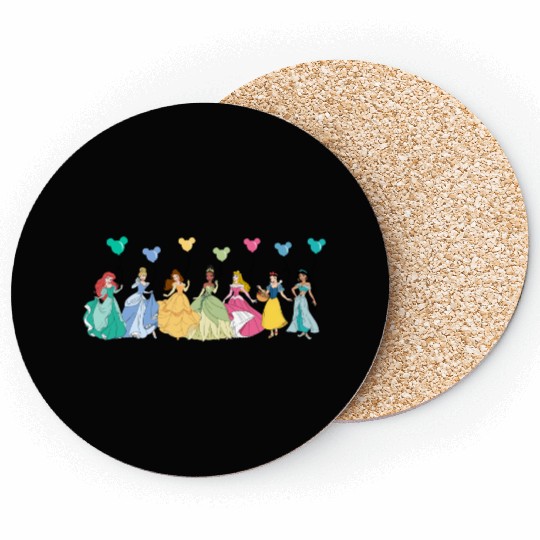 Disney Princess Balloons Coasters, Disney Girls Coasters
