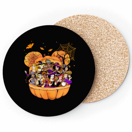 Disney Halloween Coasters, Disney Princess Halloween Coasters