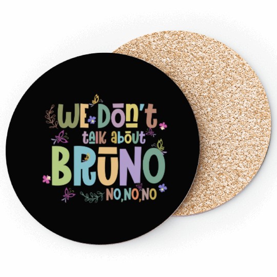 Disney Encanto Coasters, We Don't Talk About Bruno Coasters, Encanto Bruno Coasters