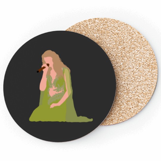 TaylorSwift Eras Tour green dress folklore evermore Coasters