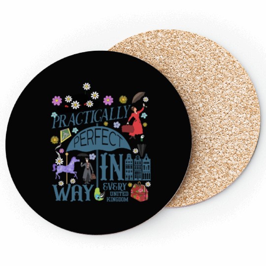 Disney Mary Poppins Coasters, Practically Perfect in Every Way Coasters