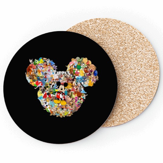 Mickey Mouse, Mickey Head Multi Character, Disney Coasters