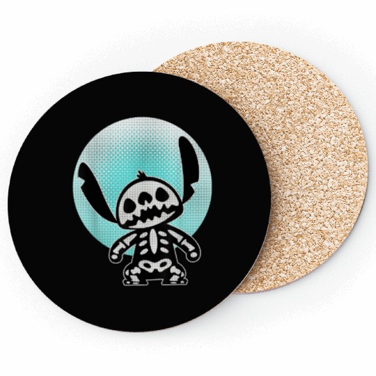 Disney Stitch Skeleton Halftone Coasters