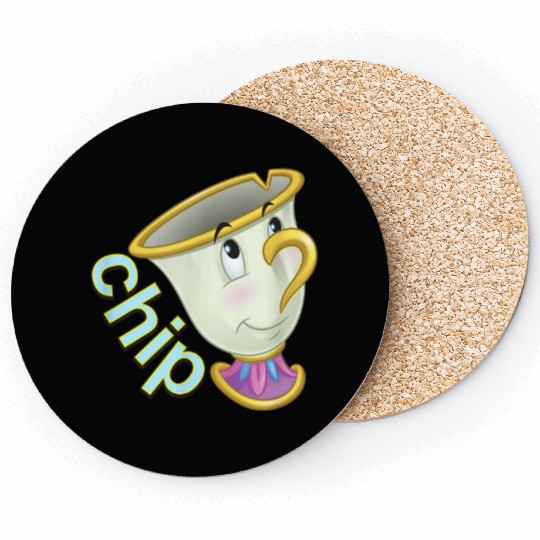 Disney Beauty The Beast Chip Side Profile 8652 Coasters