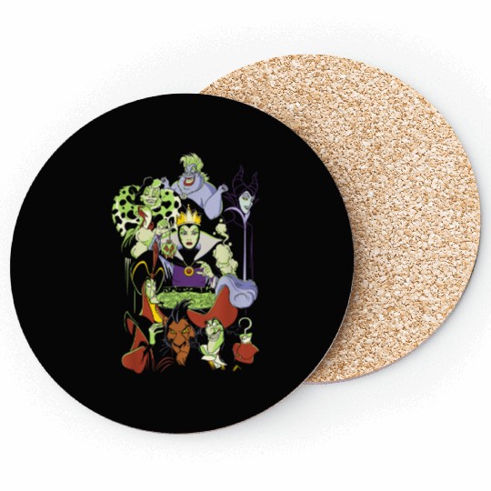 Disney Villains Cauldron Group Shot Coasters