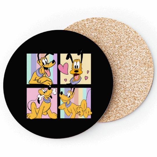 Disney Pluto Dog  Coasters, Pluto Graphic Coasters