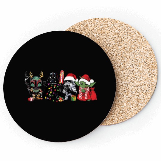 Star Wars Christmas Coasters, Disney Christmas Coasters, Star Wars Coasters