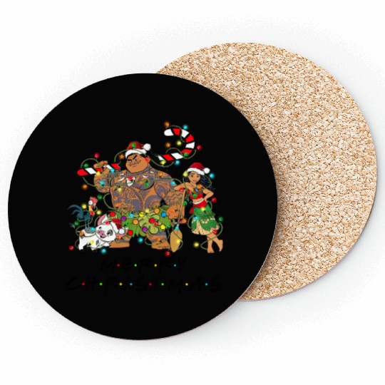 Disney Christmas Coasters, Moana Christmas Coasters