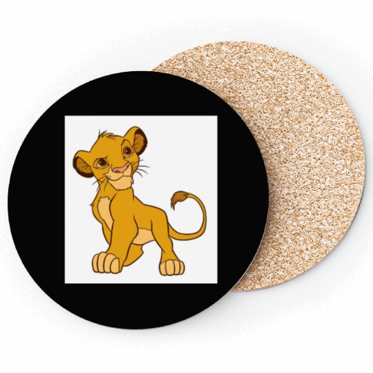 Proud Simba Disney TShirt Coasters
