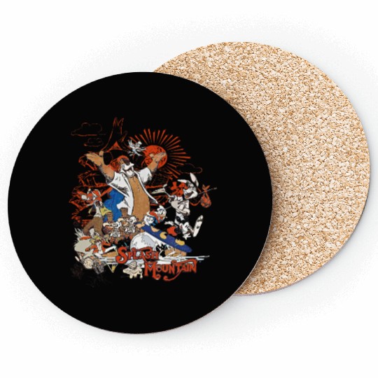 Disney Mickey & Friend Brer Rabbit Bear Fox Splash Mountain Retro Coasters, Magic Kingdom Coasters