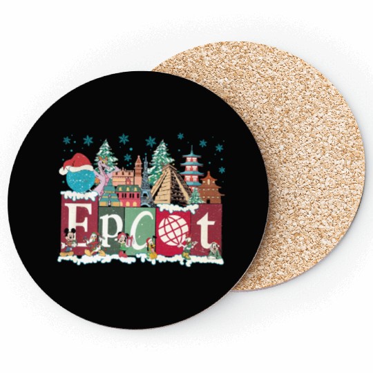Epcot Christmas Coasters, Joy to the World, Disney Christmas Trip Coasters