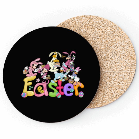 Retro Disney Easter Coasters Mickey Easter Coasters Disney Bunny Coasters